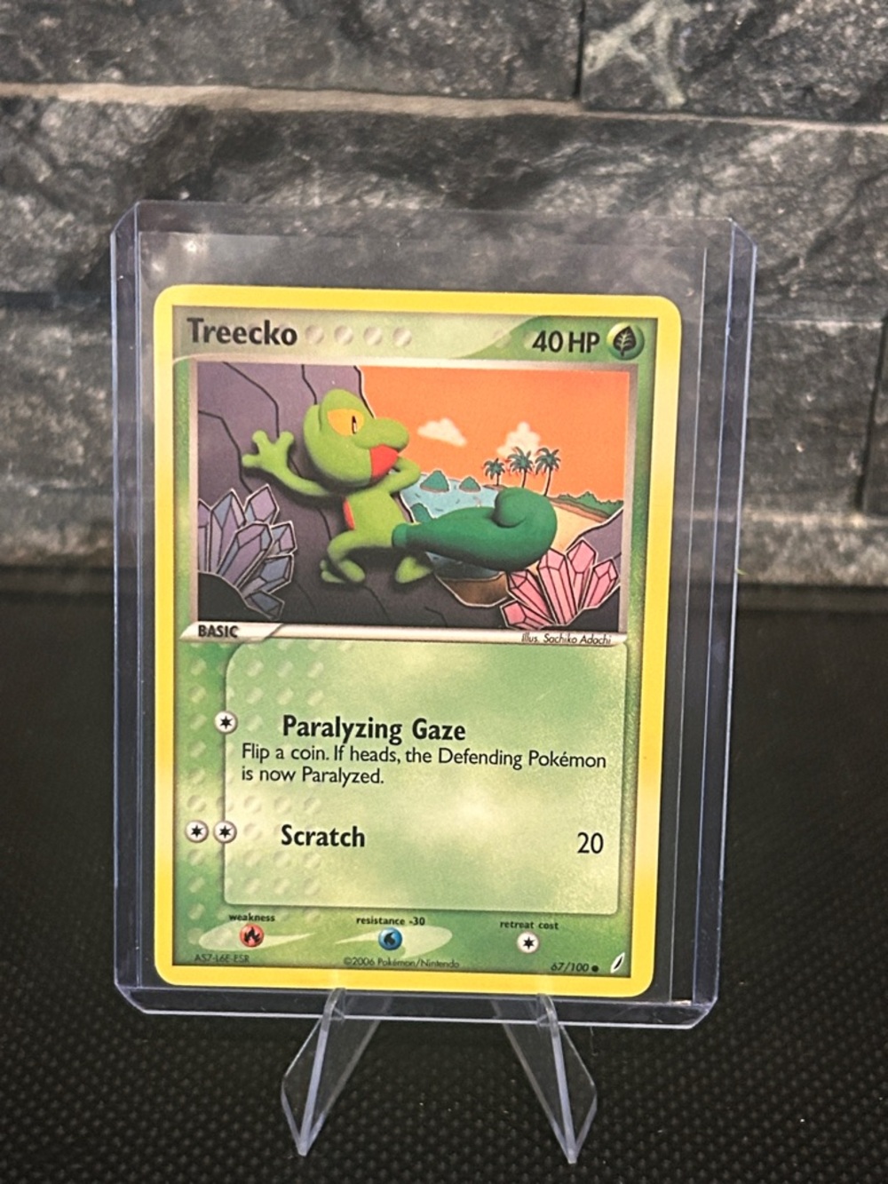 Pokemon Treecko Non-Holo 67/100‎ from Vintage EX Crystal Guardians Set (2006)